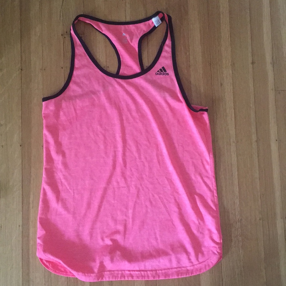 ADIDAS pink racerback tank